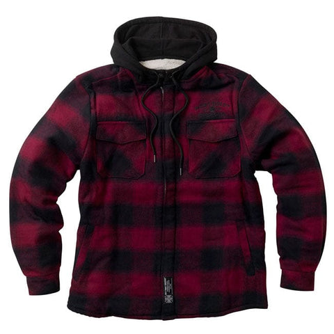 WCC Hell Bent Flannel jacket red/black WEST COAST CHOPPERS MOTOVEIKALS 21