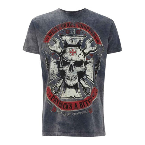 WCC Mechanic T-shirt vintage blue WEST COAST CHOPPERS MOTOVEIKALS 21