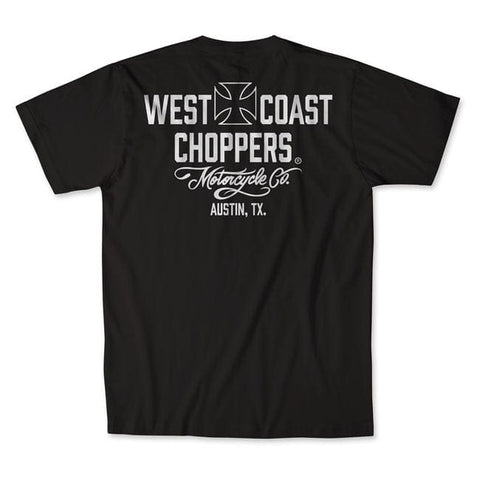 WCC Motorcycle t-shirt black/white WEST COAST CHOPPERS MOTOVEIKALS 21