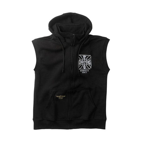 WCC OG ATX sleeveless zip hoodie black WEST COAST CHOPPERS MOTOVEIKALS 21