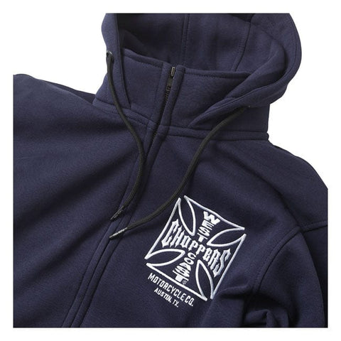 WCC OG ATX zip hoodie navy blue WEST COAST CHOPPERS MOTOVEIKALS 21