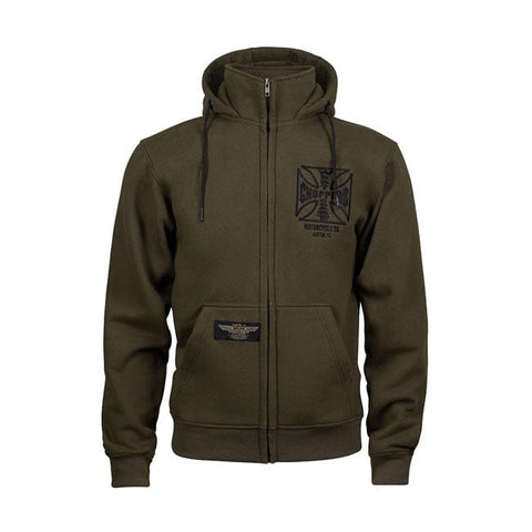 WCC OG ATX zip hoodie olive green WEST COAST CHOPPERS MOTOVEIKALS 21