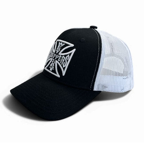 WCC OG Cross cap black/white WEST COAST CHOPPERS MOTOVEIKALS 21