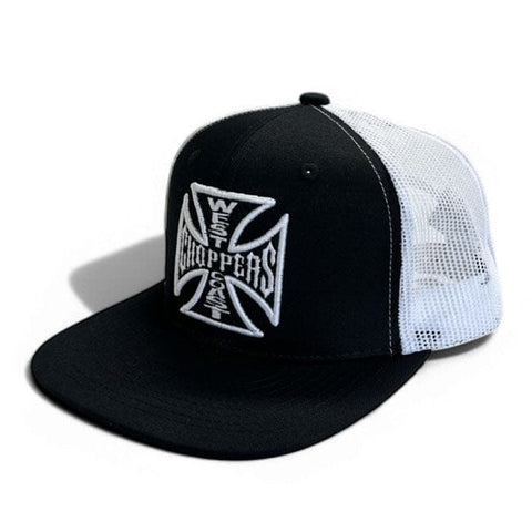 WCC OG Cross Flatbill cap black/white WEST COAST CHOPPERS MOTOVEIKALS 21