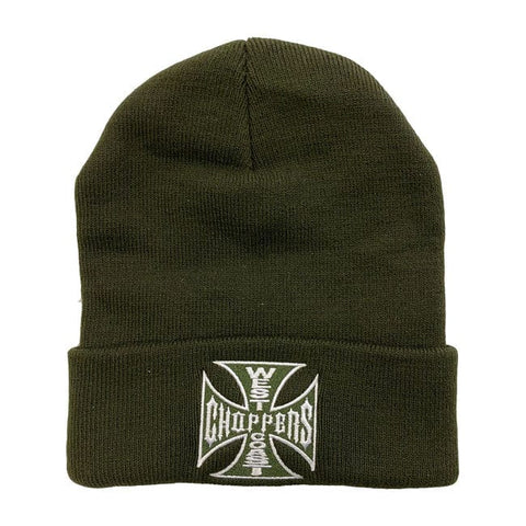 WCC OG roll-up beanie dark olive WEST COAST CHOPPERS MOTOVEIKALS 21