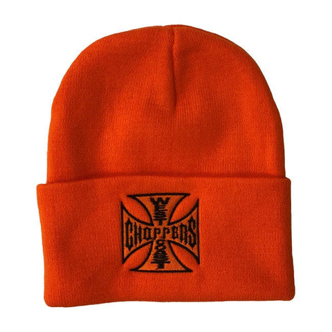 WCC OG roll-up beanie dark orange WEST COAST CHOPPERS MOTOVEIKALS 21
