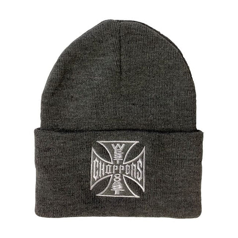WCC OG roll-up beanie grey melange WEST COAST CHOPPERS MOTOVEIKALS 21