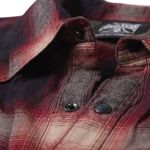 WCC Outlaw Flannel shirt red/grey WEST COAST CHOPPERS MOTOVEIKALS 21