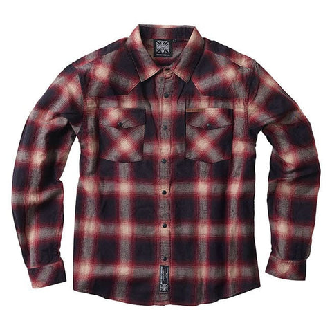 WCC Outlaw Flannel shirt red/grey WEST COAST CHOPPERS MOTOVEIKALS 21