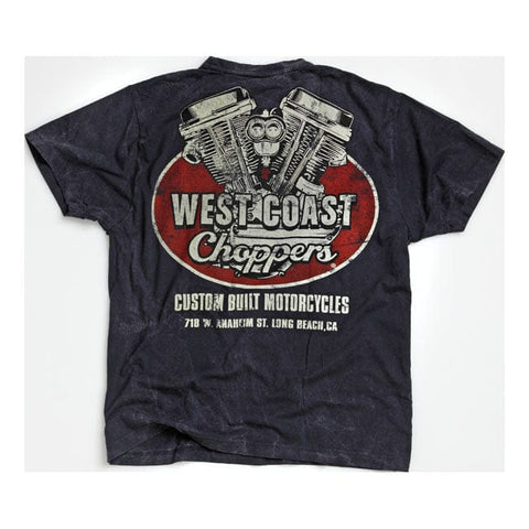 WCC Panhead vintage t-shirt navy WEST COAST CHOPPERS MOTOVEIKALS 21