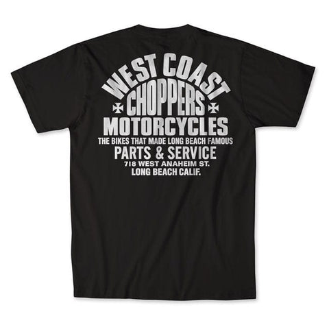 WCC Parts t-shirt black/white WEST COAST CHOPPERS MOTOVEIKALS 21