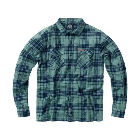 WCC Rigid Flannel shirt green navy WEST COAST CHOPPERS MOTOVEIKALS 21
