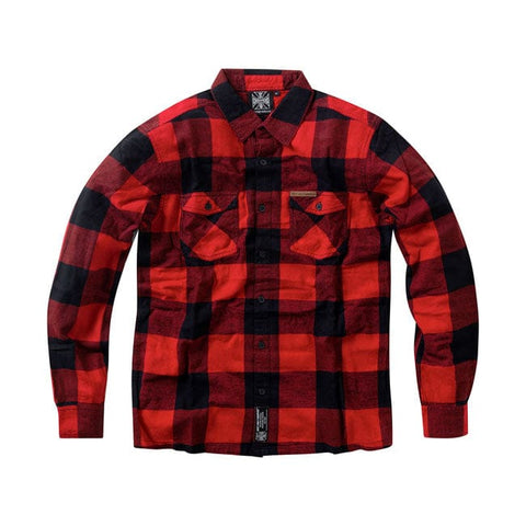 Wcc Rigid Flannel shirt red/black WEST COAST CHOPPERS MOTOVEIKALS 21