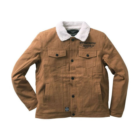WCC Sherpa lined canvas jacket duck WEST COAST CHOPPERS MOTOVEIKALS 21