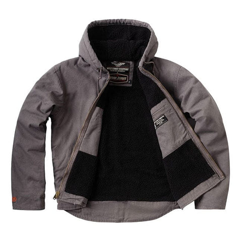 WCC Sherpa Lined work jacket charcoal WEST COAST CHOPPERS MOTOVEIKALS 21