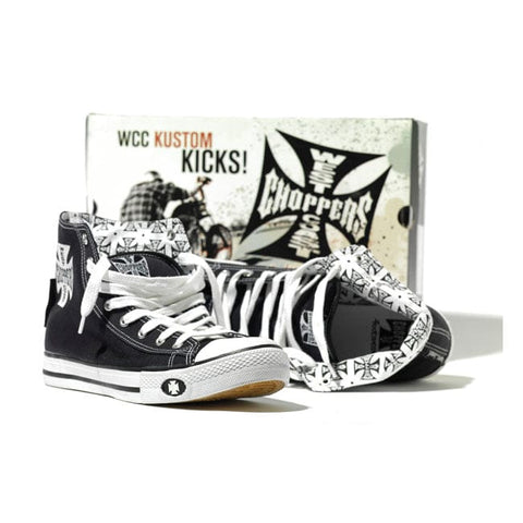 WCC Warrior hi-tops shoes black WEST COAST CHOPPERS MOTOVEIKALS 21