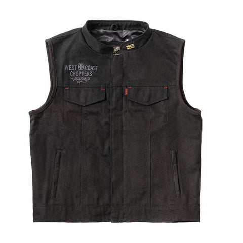 WCC x 13 1/2 Dominator black canvas riding vest WEST COAST CHOPPERS MOTOVEIKALS 21