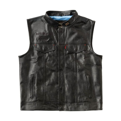 WCC x 13 1/2 Dominator leather riding vest WEST COAST CHOPPERS MOTOVEIKALS 21