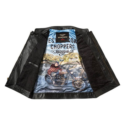 WCC x 13 1/2 Dominator leather riding vest WEST COAST CHOPPERS MOTOVEIKALS 21