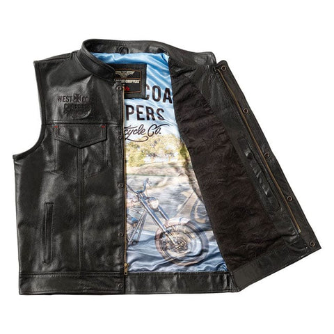 WCC x 13 1/2 Dominator leather riding vest WEST COAST CHOPPERS MOTOVEIKALS 21