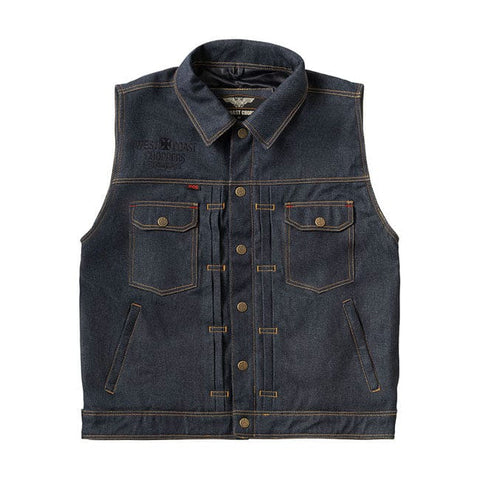 WCC x 13 1/2 Dominator RAW denim riding vest WEST COAST CHOPPERS MOTOVEIKALS 21