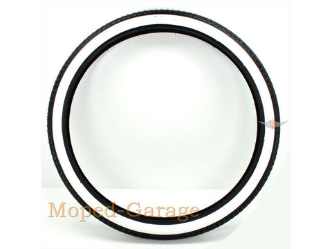 Whitewall tire 2 x 19 4PR 23 X 2.0 for Zündapp Bergsteiger, Combinette, Miele, DKW, Rixe, Kreidler, Puch, Hercules DIVERSE / IMPORT MOTOVEIKALS 21