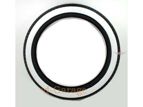 Whitewall tires 2 3/4 x 17 41P for Kreidler Florett K 54/32 DB, Zündapp KS 50 GTS C Sport CS, Hercules MK DIVERSE / IMPORT MOTOVEIKALS 21