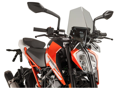 windshield Puig New Generation Sport tinted for KTM Duke 125, 200, 390 17- PUIG MOTOVEIKALS 21