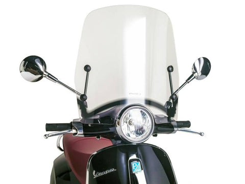 windshield Puig T.S. transparent / clear for Vespa Primavera 50, 125 2013- PUIG MOTOVEIKALS 21