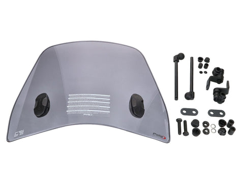 windshield Puig Trafic smoke for Kymco Agility City 50, 125 2020- PUIG MOTOVEIKALS 21