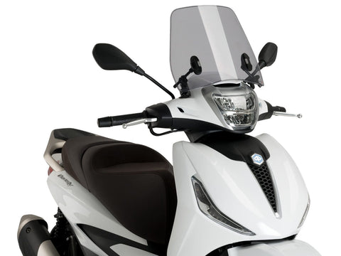 windshield Puig Trafic smoke for Piaggio Beverly 300, 400 ie 2021- PUIG MOTOVEIKALS 21