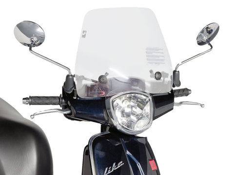 windshield Puig Trafic transparent / clear for Kymco Like 50, 125, 200i (09-14) PUIG MOTOVEIKALS 21