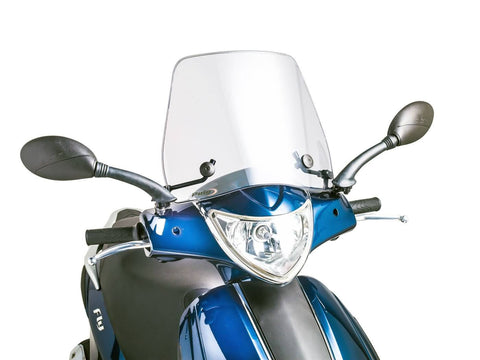 windshield Puig Trafic transparent / clear for Piaggio Fly 50 (05-14) PUIG MOTOVEIKALS 21