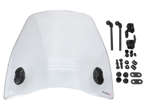 windshield Puig Urban clear / transparent for Kymco Agility City 50, 125 2020- PUIG MOTOVEIKALS 21