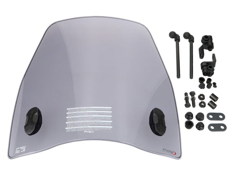 windshield Puig Urban smoke for Kymco Agility City 50, 125 2020- PUIG MOTOVEIKALS 21