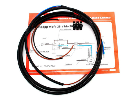 Wiring harness Bergsteiger Goebel for M 25, 50, moped, moped GOEBEL MOTOVEIKALS 21