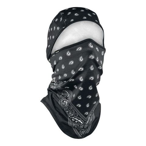 ZANheadgear Balaclava sportflex black paisley ZAN HEADGEAR MOTOVEIKALS 21