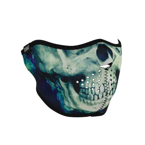 ZANheadgear Half Mask neoprene paint skull ZAN HEADGEAR MOTOVEIKALS 21