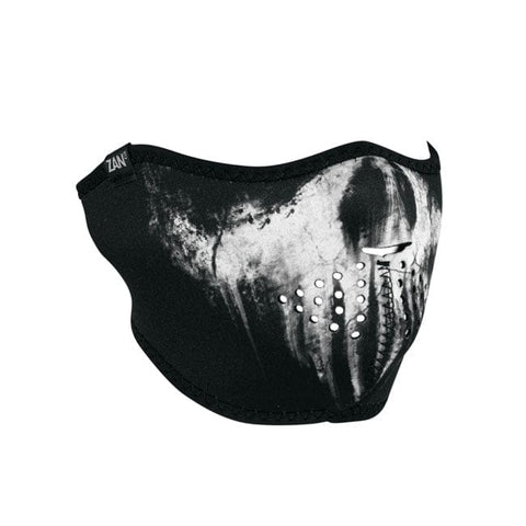 ZANheadgear Half Mask neoprene skull ghost ZAN HEADGEAR MOTOVEIKALS 21