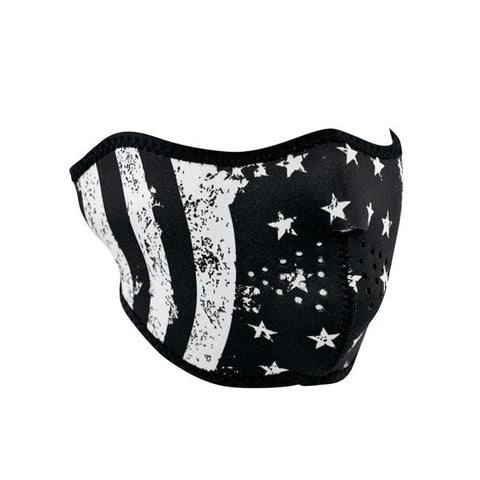 ZANheadgear Half Mask neoprene white flag ZAN HEADGEAR MOTOVEIKALS 21