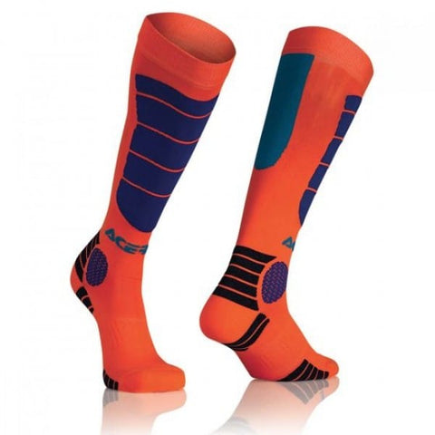 Zeķes ACERBIS zem ceļu sargiem MX IMPACT orange/blue S/M ACERBIS MOTOVEIKALS 21