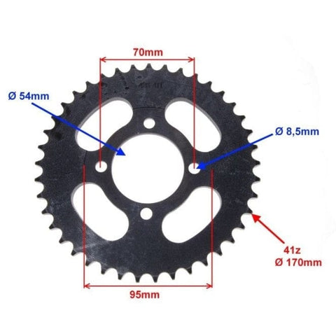 Zobrats aizmugures / 428 ķēde 41z ROMET VIA CITY REPLICA MOTOVEIKALS 21