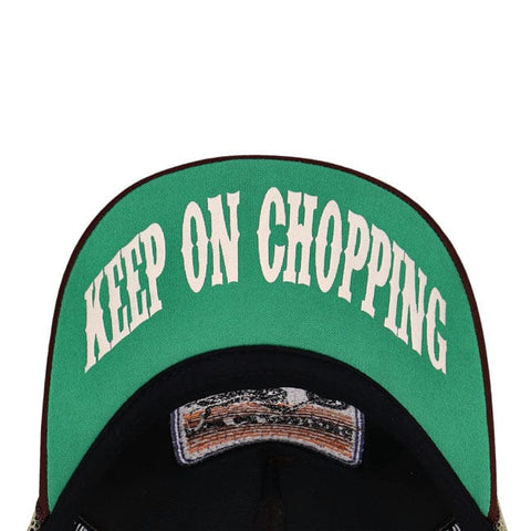 13 1/2 Keep On Chopping trucker cap brown/khaki 13 AND A HALF COMPANY MOTOVEIKALS 21