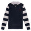 13 1/2 Outlaw half-zip sweater navy/offwhite 13 AND A HALF COMPANY MOTOVEIKALS 21