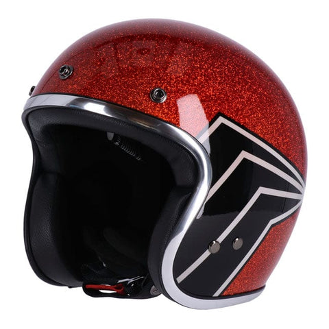 13 1/2 Skull bucket helmet flake amber 13 AND A HALF COMPANY MOTOVEIKALS 21
