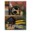 13 1/2 Skull bucket helmet flames gold 13 AND A HALF COMPANY MOTOVEIKALS 21