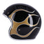 13 1/2 Skull bucket helmet flames gold 13 AND A HALF COMPANY MOTOVEIKALS 21