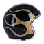 13 1/2 Skull bucket helmet flames gold 13 AND A HALF COMPANY MOTOVEIKALS 21