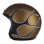13 1/2 Skull bucket helmet flames matt gold 13 AND A HALF COMPANY MOTOVEIKALS 21