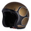 13 1/2 Skull bucket helmet flames matt gold 13 AND A HALF COMPANY MOTOVEIKALS 21